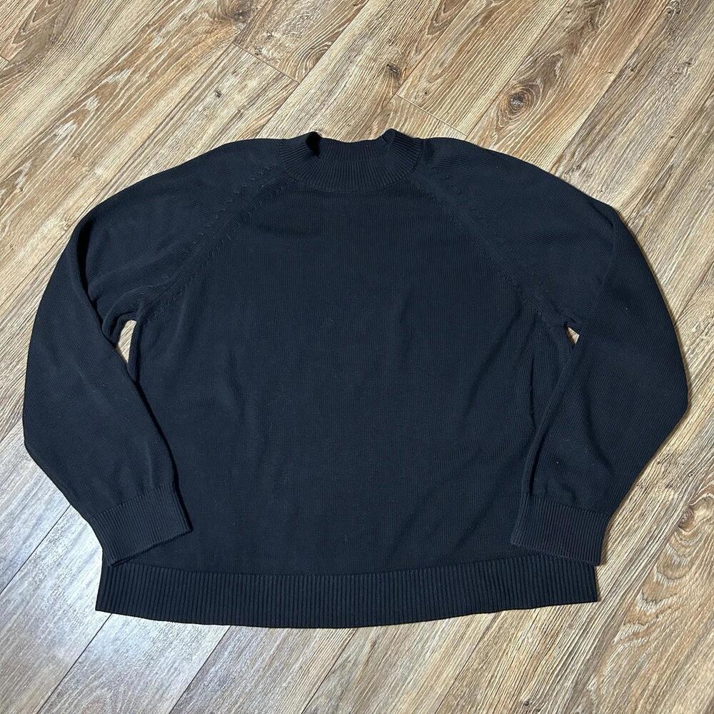 Quince Black Crewneck Sweater